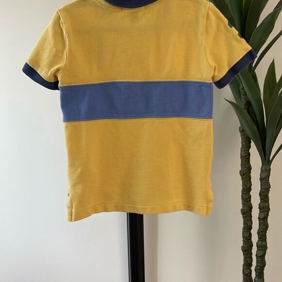Polo by Ralph Lauren Yellow and Blue Color-Block Polo - Picture 4 of 4